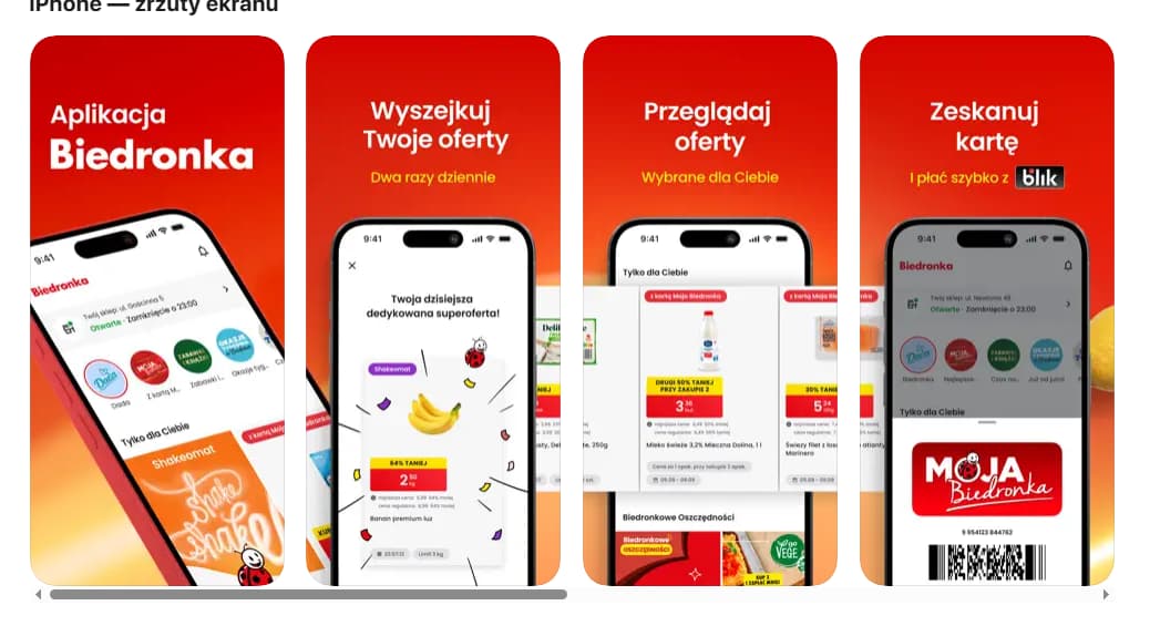 Wirtualna karta Moja Biedronka