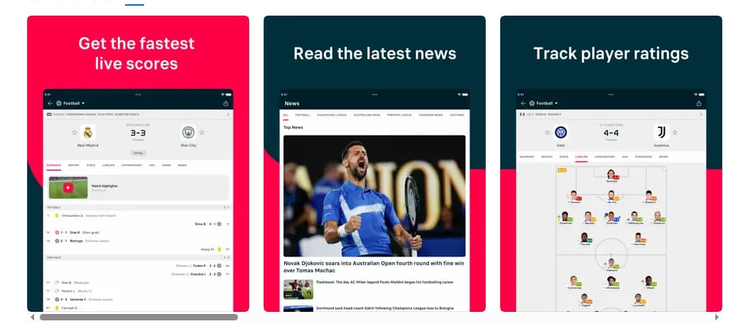 Najważniejsze funkcje Flashscore