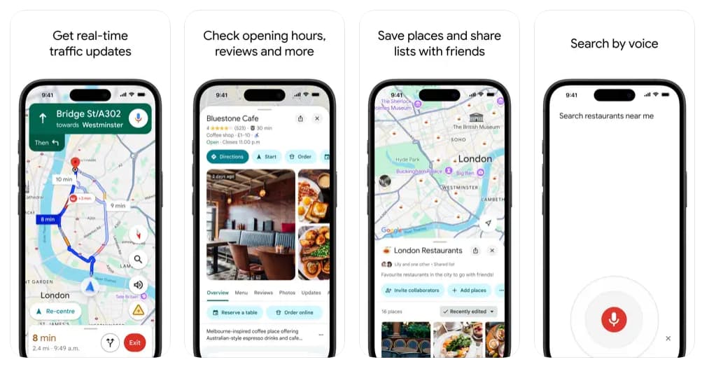 Najważniejsze funkcje Google Maps