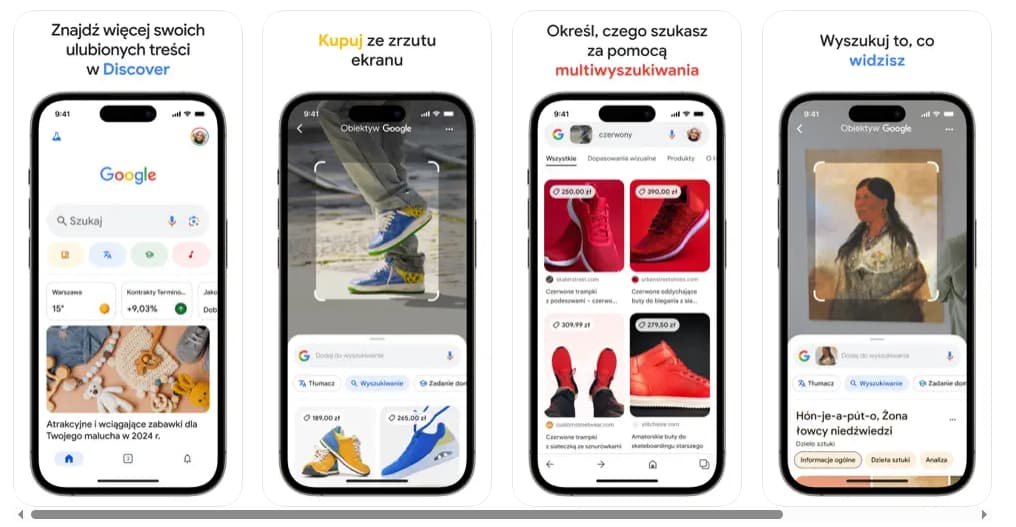 Najważniejsze funkcje aplikacji Google