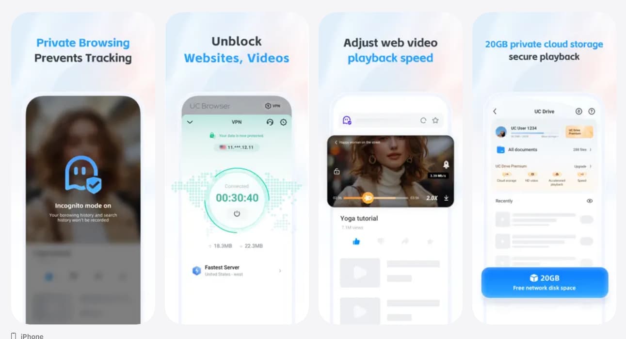 Zaawansowana ochrona prywatności w UC Browser